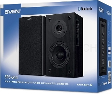 Колонки Sven SPS-614 2.0 (2x20W, Bluetooth, дерево, black)