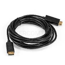 Кабель DisplayPort-HDMI ExeGate EX-CC-DP-HDMI-5.0 (20M/19M, 5м, экран)