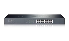 Коммутатор TP-Link SMB TL-SG1016 Коммутатор 16-port Gigabit Switch, 1U 19-inch rack-mountable steel case