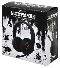 Наушники с микрофоном Oklick HS-L330G NIGHTMARE черный 2.2м мониторы оголовье (N-6)