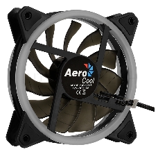 Вентилятор Aerocool REV RGB , 120x120x25мм, 16,8 млн. цветов, RGB подсветка в виде двойного кольца, 3-Pin, 1200 об/мин, 41,3 CFM, 15,1 дБА