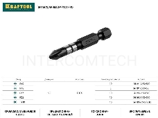 Биты KRAFTOOL Impact Pro, Philips, тип хвостовика E 1/4, PH2, 50мм, 10шт, в пластиковом боксе [26191-2-50-S10]