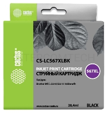 Картридж струйный Cactus CS-LC567XLBK черный для Brother MFC-J2510 (28,4ml)