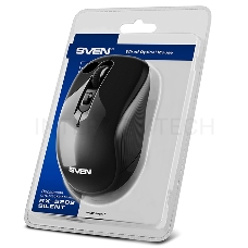 Мышь SVEN RX-520S USB чёрная (бесшумн. клав, 5+1кл. 3200DPI)