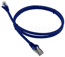 Кабель Патч-корд Lanmaster FTP LAN-PC45/S6-1.0-BL вилка RJ-45-вилка RJ-45 кат.6 1м синий LSZH