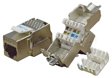 Модуль Keystone RJ45, Cat.6, STP, 180 градусов