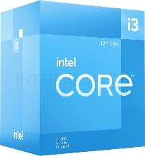 Процессор Intel Core i3-12100F LGA1700 BOX (Alder Lake, 4C/8T, 3.3/4.3GHz, 12MB, 58/89W) Cooler