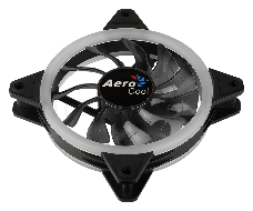 Вентилятор Aerocool REV RGB , 120x120x25мм, 16,8 млн. цветов, RGB подсветка в виде двойного кольца, 3-Pin, 1200 об/мин, 41,3 CFM, 15,1 дБА