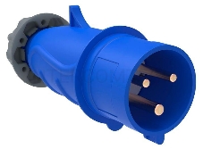 Вилка эл. каб. 16А 2P+PE 220В IP44 MAGNUM ССИ-013 ИЭК PSN01-016-3