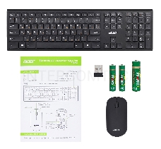 Комплект клавиатура и мышь Acer OKR030 [ZL.KBDEE.005]  Combo wilreless USB  slim black