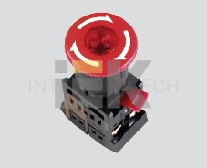 Кнопка ANE22 Грибок красн. 240В ИЭК BBG40-ANE-K04