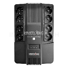 Источник бесперебойного питания Импульс Мастер, Интерактивная, 800 VA / 480 W, Tower, Schuko, LED, USB, USB CHRG