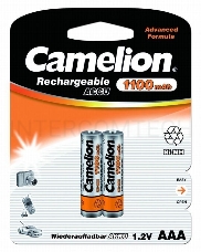 Аккумулятор Camelion AAA-1100mAh Ni-Mh BL-2 аккум-р,1.2В 7372