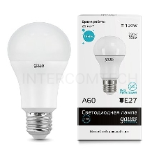 Светодиодная лампа Gauss LED Elementary 23225  A60 15W E27 4100K 1/10/40 груша