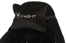 Кресло игровое Knight N1 Fabric черный Light-20 с подголов. крестовина металл