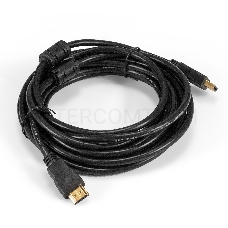 Кабель HDMI ExeGate EX-CC-HDMI-5.0F (19M /19M, 5м, v1.4b, ферритовые кольца, позолоченные контакты)