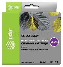 Картридж струйный Cactus CS-LC565XLY желтый для Brother MFC-J2510 (14,4ml)