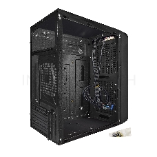 Корпус Exegate EX283124RUS  Minitower ExeGate BAA-108 Black, mATX, <AAA450, 80mm>, 2*USB, Audio