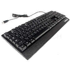 Клавиатура игровая Гарнизон GK-210G, USB, черный, 104 клавиши, подсветка Rainbow, кабель 1.5м