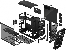 Корпус Fractal Design Torrent Black TG Light Tint / E-ATX, TG, 2x3.5, 4x2.5, 7xPCI, 1xUSB-C, 2xUSB3.0 / 2x180mm, 3x140mm fans inc. / FD-C-TOR1A-01
