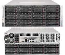 Платформа SuperMicro 6049P-E1CR36H noCPU(2)Scalable/TDP 70-205W/ no DIMM(16)/ 3108RAID HDD(36)LFF/ 2x10Gbe/ 5xFH/ 2x1200W