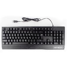 Клавиатура игровая Гарнизон GK-210G, USB, черный, 104 клавиши, подсветка Rainbow, кабель 1.5м