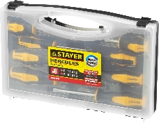 Ручной инструмент Набор STAYER MASTER HERCULES: Отвертки , Cr-V, эргономичная двухкомпонентная рукоятка, 8шт 25055-H8_z02