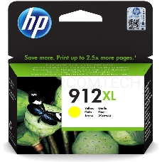 Картридж HP 912XL струйный желтый увеличенной ёмкости (825 стр)