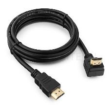 Кабель HDMI Gembird/Cablexpert CC-HDMI490-6, 1.8м, v1.4, 19M/19M, углов. разъем, черный, позол.разъемы, экран, пакет