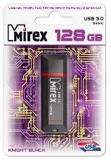 Флеш накопитель 128GB Mirex Knight, USB 3.0, Черный