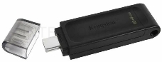 Флеш Диск Kingston 64Gb DataTraveler DT70 <DT70/64GB>, USB-C 3.2 Gen 1