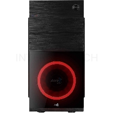 Корпус Aerocool Cs-105 Red (mATX, без БП, 1x USB3.0, 1x USB2.0, 1x 12cm red LED front fan)