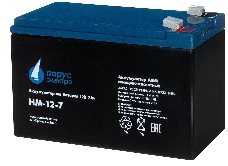 Батарея Парус-электро HM-12-7 (AGM/12В/7,2Ач/клемма F2)