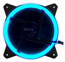 Вентилятор Aerocool REV RGB , 120x120x25мм, 16,8 млн. цветов, RGB подсветка в виде двойного кольца, 3-Pin, 1200 об/мин, 41,3 CFM, 15,1 дБА