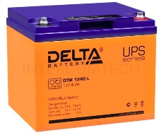 Батарея Delta DTM 1240 L (12V, 40Ah) с увеличенным сроком службы (10 лет)