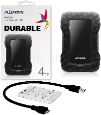 Внешний жесткий диск 4TB ADATA HD330, 2,5 , USB 3.1, черный