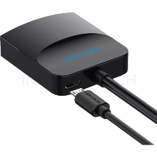 Мультимедиа конвертер активный Vention DVI-D 25М > VGA - 0.15 м. Чёрный