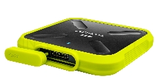 Внешний  твердотельный жесткий диск 3.3 256GB ADATA SD700 External SSD ASD700-256GU31-CYL USB 3.1 Gen 1, 440/440, IOPS 32/19K, MTBF 2M, 3D V-NAND TLC, 256MB, 200TBW, DWPD, IP68, Yellow, RTL