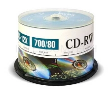 Диск CD-RW Mirex 700 Mb, 12х, Cake Box (50), (50/300)