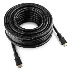 Кабель HDMI Gembird, 15м, v1.4, 19M/19M, черный, позол.раз., экран, пакет CC-HDMI4-15M