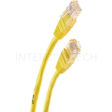 Патч-корд литой Telecom UTP кат.5е 1,0м желтый