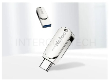 Флеш диск Netac USB Drive U785C USB3.0+TypeC 64GB, retail version
