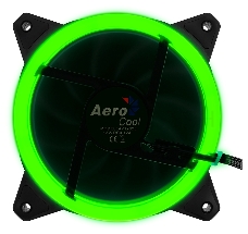 Вентилятор Aerocool REV RGB , 120x120x25мм, 16,8 млн. цветов, RGB подсветка в виде двойного кольца, 3-Pin, 1200 об/мин, 41,3 CFM, 15,1 дБА