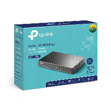 Коммутатор TP-Link SMB TL-SF1008P Коммутатор 8-port 10/100M Desktop PoE Switch
