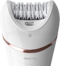 Эпилятор Philips 2 скорости, широкая головка, Wet&Dry, беспроводной, opti light, 6 аксессуаров