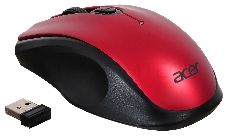 Мышь Acer OMR032 черный/красный оптическая (1600dpi) беспроводная USB (4but)