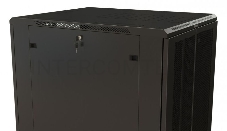 Шкаф серверный напольный Hyperline TTR, IP20, 42U, 2055х600х1000 мм (ВхШхГ), дверь: двойная распашная, перфорация, боковая панель: сплошная съемная, р