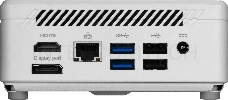 Неттоп MSI Cubi 5 12M-095RU i7 1255U (1.7) 16Gb SSD512Gb Iris Xe Windows 11 Professional GbitEth WiFi BT 65W белый (9S6-B0A812-095)