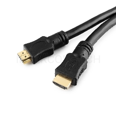 Кабель HDMI Gembird, 20м, v1.4, 19M/19M, черный, позол.раз., экран, пакет, CC-HDMI4-20M