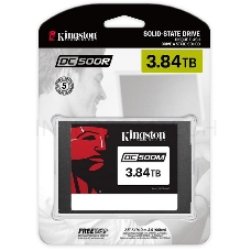 Жесткий диск SSD 2.5 Kingston 3.84Tb DC500M Series <SEDC500M/3840G> (SATA3, up to 555/520Mbs, 98000 IOPS, 3D TLC, 7mm)